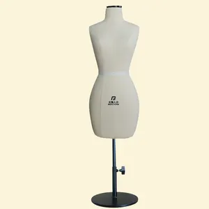 Parte superiore del corpo femminile manichino forma mini abito Francese 1/2 formato per mannequin drappeggi forma in vendita