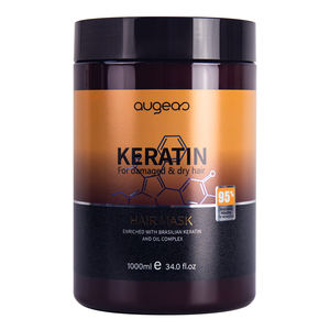 Mascarilla Capilar de Queratina y Colágeno con Aceite de Argán, Tratamiento Alisante y Reparador para Uso en Salón - Product Image 1