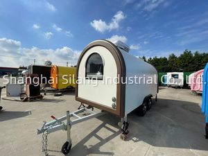 MAICHE Remorque alimentaire mobile personnalisée, blanche et <span class=keywords><strong>marron</strong></span> Food Truck Bar - Product Image 4