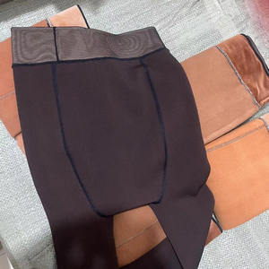 Collants Femme d'Hiver Chauds, Épais, Thermiques Doublés Polaire Noirs et Marron - Product Image 2