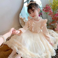 Gaun Anak Perempuan untuk Musim Gugur dan Musim Dingin, Gaya Baru yang Modis, Pakaian Anak-anak, Gaun Putri Gaya Musim Gugur