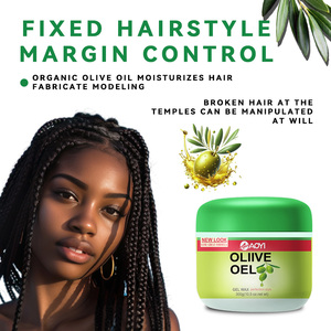 Mới Bán Buôn Siêu Mạnh Mẽ Nước Dựa Giữ Cạnh Điều Khiển Nhãn Hiệu Riêng Tóc Sáp Pomade Gel Nhà Cung Cấp Cho 4C Tóc Đen - Product Image 3