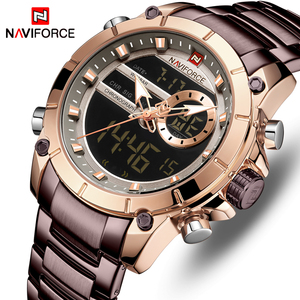 Reloj de Pulsera de Cuarzo de Lujo para Hombre NAVIFORCE NF9163 Oficial al por Mayor Original Impermeable Multifunción Deportivo - Product Image 4