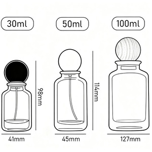 Flacone Spray Vuoto in Vetro Soda-Lime Cilindrico da 30ml 50ml 100ml con Bocchino da 15mm, Colorato, per <span class=keywords><strong>Profumo</strong></span> e Cosmetici - Ingrosso - Product Image 2