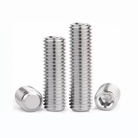 Vis sans tête à six pans creux M3 M4 M5 M6 M8 M10 M12 M14 M16 GB77 en acier inoxydable 304 à extrémité plate