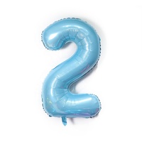 Jumbo de 40 pouces, chiffres 0 à 9, ballon gonflable en aluminium, à hélium, joyeux anniversaire