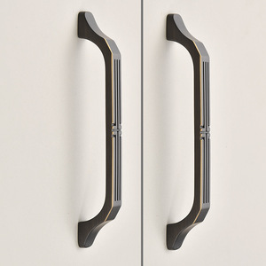 Poignées de meuble en laiton Jiehao, forme barre, style chinois, bronze antique, installation modulaire durable pour portes d'armoires - Product Image 2