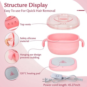 400ML Wax Heater Hair Removal Machine Portable <b>Silicone</b> Wax Warmer - Product Image 5