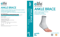 E-Life E-AN201 Manchon de compression élastique et respirant pour cheville, attelle de soutien active pour le sport