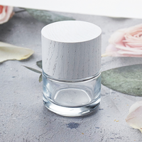 Flacons de parfum cylindriques en verre vides de luxe personnalisables avec pulvérisateur à pompe, 30ml/50ml/100ml, impression sérigraphiée, en stock