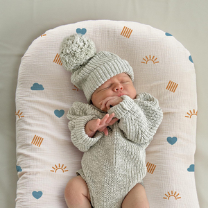 Copri Lettino Imbottito <span class=keywords><strong>per</strong></span> <span class=keywords><strong>Neonati</strong></span>, Copertura <span class=keywords><strong>per</strong></span> Seduta da Pavimento, Set da 2 Coperture in Mussola <span class=keywords><strong>per</strong></span> Lettino Neonato, Copri Cuscino in Cotone <span class=keywords><strong>per</strong></span> <span class=keywords><strong>Neonati</strong></span> - Product Image 2