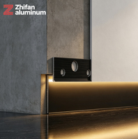 Plinthe LED encastrée moderne en aluminium, éclairage indirect dissimulé pour hôpitaux et gymnases