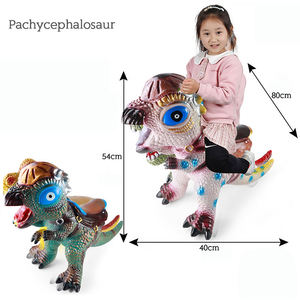 Modèle de dinosaure statique de dessin animé pour divertissement intérieur des enfants, grande figurine de dinosaure à chevaucher avec son et lumière - Product Image 3