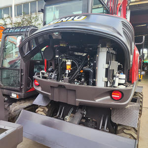 Mini Construção Nova Mini Escavadeira Escavadeira De Rodas 6 Ton Digger Rodas Escavadeira De Pneus Preço - Product Image 6