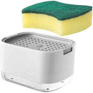 Plastic Dishwashing Detergent <b>Storage</b> <b>Box</b> One Press Easy Dispense 1-3L Capacity Wall Mounted <b>Kitchen</b> Helper - Product Image 1