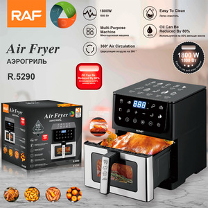New Home 8L air Fryer Healthy Material Upper <b>Heating</b> <b>Tube</b> and Lower <b>Heating</b> <b>Tube</b> Touch Screen Control - Product Image 6