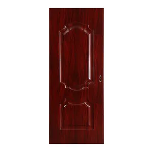 أبواب خشبية تركية حديثة خارجية ملونة ومصقولة للمدخل الرئيسي وبوابة أمان من الفولاذ