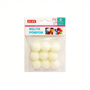 Palline di Paillettes Ilan 3.0 Cm Colore Crema per Decorazioni Artigianali - Product Image 1