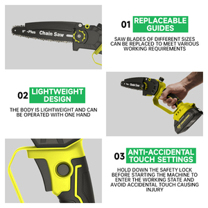 Mini Elettrosega a Batteria al Litio da 6 Pollici di Alta Qualità per il Taglio del Legno, Utensile Elettrico Portatile - Product Image 4