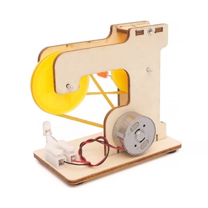 Gỗ Ván Ép Gốc Khoa Học Giáo Dục Tự Làm Đồ Chơi Tay Crank Máy Phát Điện - Product Image 2
