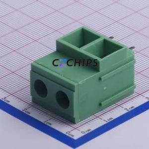 KF135T-10.16-2P Screw Terminal Block Through hole Component (THT),P=10.16mm Connector 1x2P 10.16mm Green Through Hole - Product Image 1