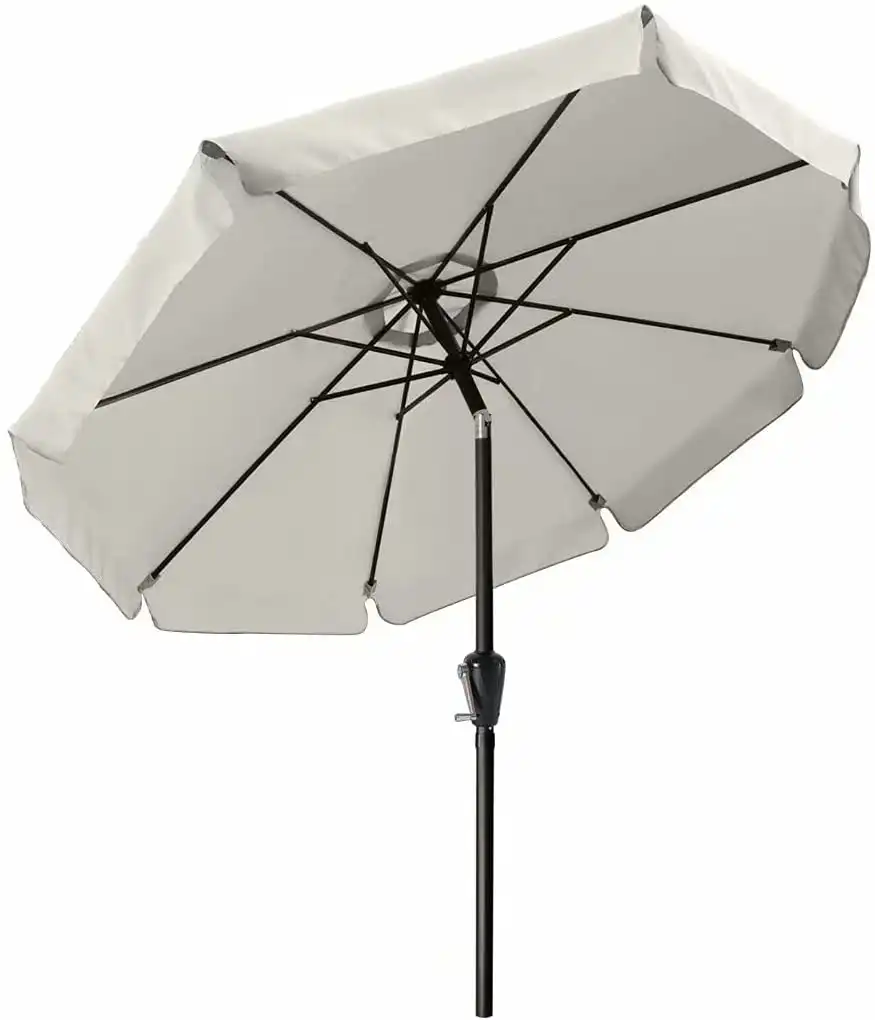 Ombrellone da spiaggia 9FT tavolo da esterno ombrello da giardino ombrellone con inclinazione e manovella per giardino, ponte, cortile e piscina
