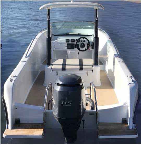 6.6m Fiberglass Sports Fishing Yachts with Outboard Engine-High-Speed ...