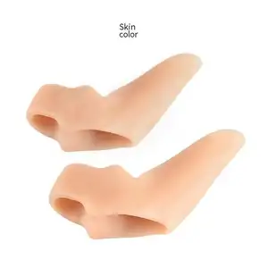 Silicone alluce valgo ortesi elastico Anti-abrasione grande piede osso separatore punta giorno notte piede pollice copertura uomo Comfort solette