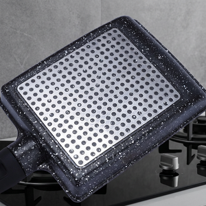 Square Frying <b>Pan</b> Aluminum Alloy, Non-Stick Omelette Frying <b>Pan</b> with Ergonomic Handle for Commercial Breakfast Cooking Home Use - Product Image 6