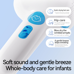 Secador de Pelo Inalámbrico para Bebés, Baja Temperatura, Aire Suave, Diseño Portátil de Plástico, 3 Velocidades, Uso Doméstico y en Hoteles - Product Image 4