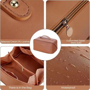 Xdh7123 Pu Leather Waterproof Cosmetic <b>Bags</b> Portable Makeup Zipper <b>Toiletry</b> <b>Bag</b> - Product Image 4