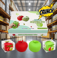 Jouets Squishy en forme de pomme croustillante, jouets à presser, jouet anti-stress, jouet pour soulager l'anxiété, Squishies, balle à presser, amusement créatif