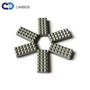 Bahan Murni Tinggi Persegi Panjang Tungsten Carbide Logam Keras YG8 Sisipan Gripper untuk Memotong Rahang Dalam Pengeboran Berlian