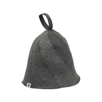 Chapeau de sauna en feutre de laine en forme de cloche avec logo personnalisé, boucle de suspension, casquette russe Banya, protection thermique pour hommes et femmes, spa à domicile, vente en gros