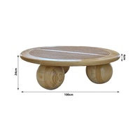 Ensemble de meubles personnalisés pour jardin, patio, bureau à domicile, salon, chambre, hôtel, table à thé en rotin tressé, table basse d'angle en bois