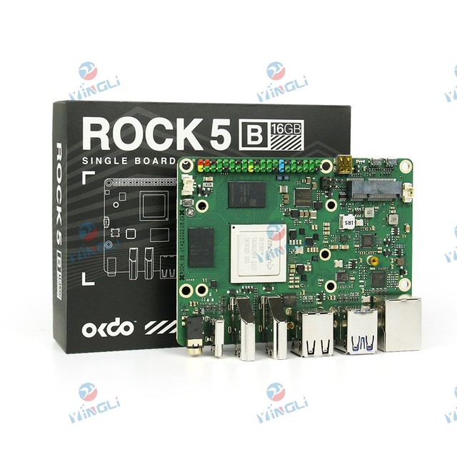 Rock Pi 5B 8GB LPDDR4x RAM 32MB SPI Flash WiFi 6E BT5.2 64bit Octa Core RK3588 Official Original 8G LPDDR4 Rock 5 Rock5 Model B