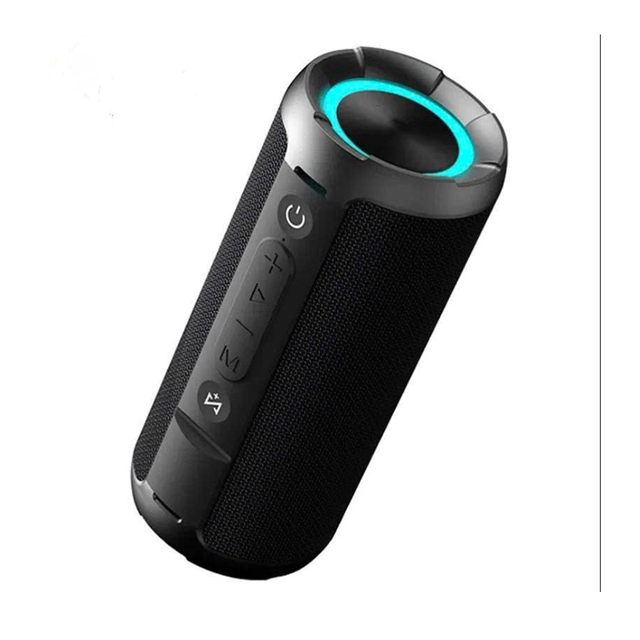Portable 60W Mini  Speaker with RGB Light Outdoor Waterproof Stereo Subwoofer System for Home Use