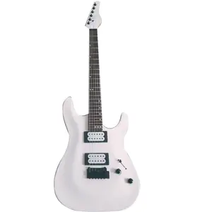 eb black white blue color electric guitar oem iban