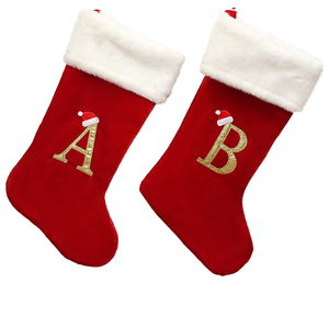 Chaussettes <span class=keywords><strong>de</strong></span> <span class=keywords><strong>Noël</strong></span> en tricot vert brodées avec le nom <span class=keywords><strong>de</strong></span> la famille, initiales A-Z, cadeau <span class=keywords><strong>de</strong></span> <span class=keywords><strong>Noël</strong></span> le plus populaire - Product Image 4