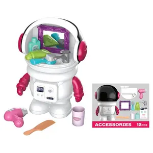 DIY 우주 비행사 놀이 집 게임 욕실 장난감 세척 아름다움 패션 장난감 메이크업 장난감 세트