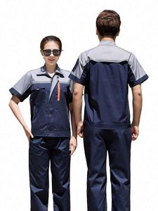 Custom Logo Breathable Cotton Unisex Anti-Wrinkle Workwear Uniforms Anti-Static <b>Flame</b> Retardant Reflective Construction - Product Image 2