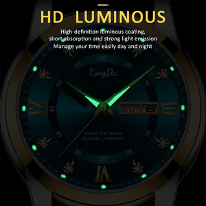 ساعات رياضية فاخرة للرجال بحركة كوارتز، قرص ساعة تناظري 41 مم، حزام من الفولاذ المقاوم للصدأ، علبة من السبائك، ساعة كرونوغراف مع علب وحافظات 20 مم - Product Image 2