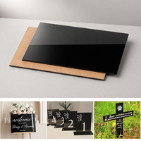 Plaques de miroir acrylique noir directement de l'usine, épaisseur 1/8 (3 mm), 12x16 pouces, 12x12 pouces, panneau en PMMA réfléchissant pour loisirs créatifs