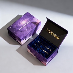 Closure Magnetic Waterproof Luxury Recycled Eco-Friendly Rigid Cosmetic Boxes Gift Jewelry <b>Packaging</b> Box Custom Ribbon 3D <b>Design</b> - Product Image 1