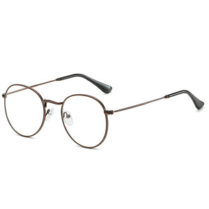 Maidis Oval <b>Metal</b> <b>Frame</b> Anti Blue Light Glasses Medium Size Unisex Fashion Optical Eyewear - Product Image 5