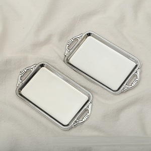 Mini <strong>Plastic</strong> Gold Candy Display <strong>Tray</strong> Favors square Gifts Wedding Party Decoration Gold Chocolate <strong>Tray</strong> Box - Product Image 4