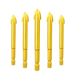 Foret multifonctionnel en carbure Green Arrow, 3MM 4MM 5MM 6MM 8MM 10MM 12MM, tige hexagonale pour verre, céramique, bois, plastique - Product Image 3