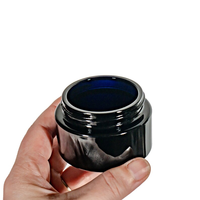 Bocaux en verre UV ambré 250ml 500ml 1000ml de qualité médicale, hauts, anti-odeur, à large ouverture, avec bouchon en plastique, personnalisables