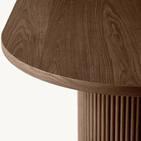Ensemble de table à manger ovale en bois massif BYRON EMPERADOR, meubles en chêne vintage de luxe faits à la main pour salle à manger, inspiré de RH