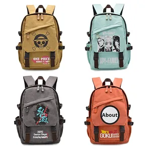 กระเป๋าเป้สะพายหลังกันน้ำลายอนิเมะ Chainsaw Man และ Demon Slayer ขนาด 15.6 นิ้ว สำหรับนักเรียน นักศึกษา ขายส่งแบบดรอปชิปปิ้ง - Product Image 2